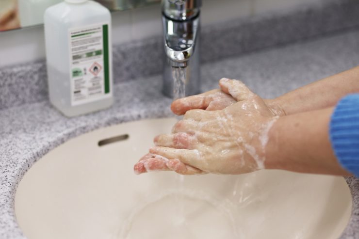 washing hands update